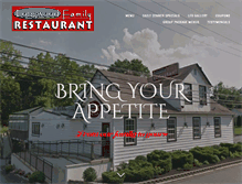 Tablet Screenshot of longwoodfamilyrestaurant.com